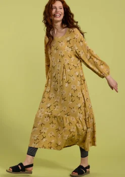 Outlet Gudrun Sjödén Webkleid Aus Viskose roggen