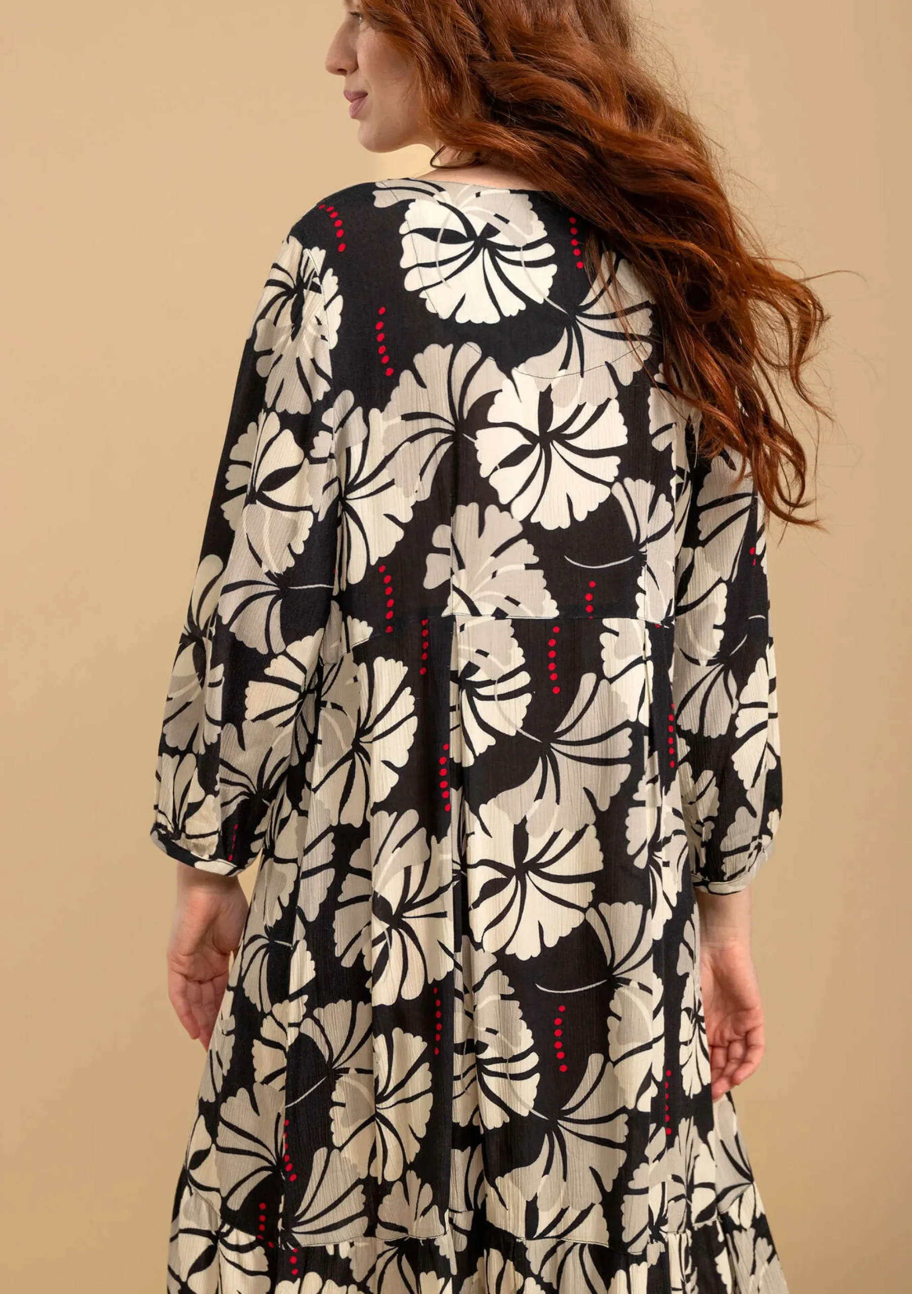 Gudrun Sjödén Webkleid Aus Viskose schwarz