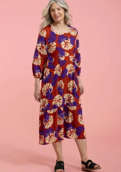 Discount Gudrun Sjödén Webkleid Aus Viskose kupfer