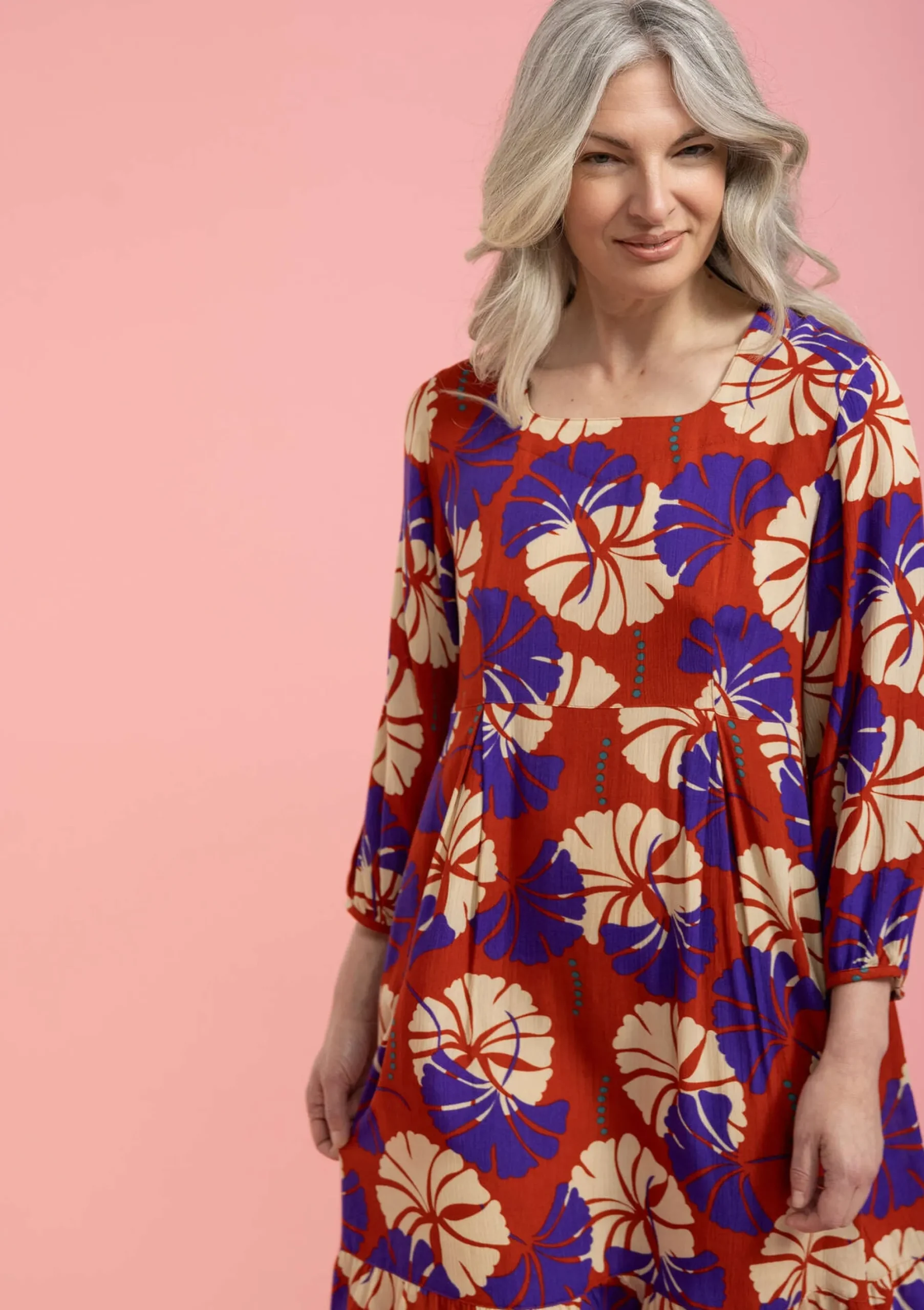 Discount Gudrun Sjödén Webkleid Aus Viskose kupfer